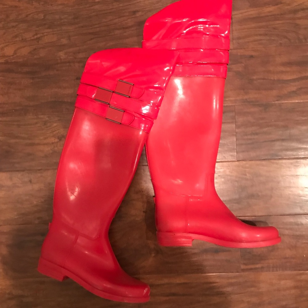 Calvin Klein Red Rainboots